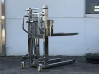 Chariot élévateur manuel hydraulique Huize 1T en acier inoxydable à mât unique