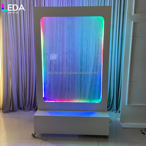 Cabina Telefónica LEDA Moderna para Bodas con Mensaje Personalizado, Tablero de Mensajes de Metal/Acrílico, Accesorios de Decoración para Lugares de Boda - Product Image 1