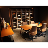 Meubles de luxe haut de gamme, table de réunion de bureau en bois moderne, sur mesure, ODM, OEM, bureau moderne