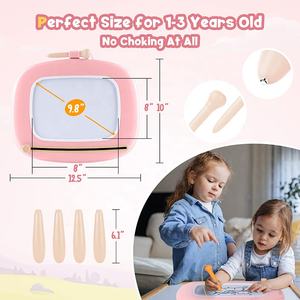 Regalo de Navidad para Niños Pequeños Juguete de Aprendizaje Educativo Juguetes de Manualidades Pizarra de Escritura Borrable Pizarra Magnética de Dibujo Animado - Product Image 6