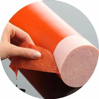 Halal plastic sausage casing Moisture Proof Heat Seal Transparent Plastics Nylon Vacuum Bags For Food Nuts Meat and Fish