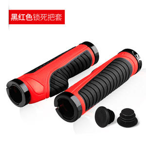 Poignées de guidon de vélo de montagne 22,2 mm noir/gris, verrouillables, en alliage d'aluminium, accessoires pour vélo à pignon fixe - Product Image 4