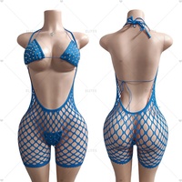 ELITES Vente en gros de vêtements de danse exotiques, ensembles de 3 pièces, vêtements de danse exotiques en résille diamantée