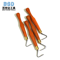 Outils de sculpture et de finition en carbure de tungstène BSD pour poterie, avec manche en bois, pour la sculpture de l'argile céramique, personnalisables OEM