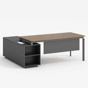 Muebles de oficina modernos Escritorio ejecutivo en forma de L de madera Escritorios de mesa de oficina de lujo de CEO Boss - Product Image 5