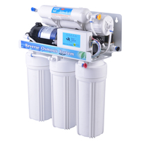 Sistema de Filtro de Agua de Ósmosis Inversa Eléctrico NW-RO50-B1 para Debajo del Fregadero, con Autolimpieza, para Uso Doméstico y Hotelero
