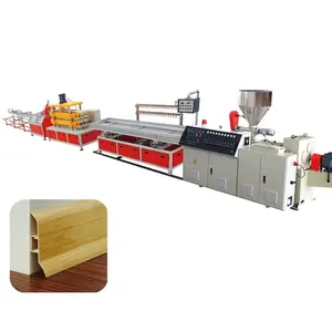 Plastic PVC Flooring Plinth Skirting Board Making Extrusion Machine Manufacturer