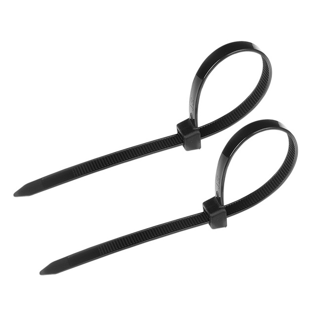 100 Pcs Pack Yellow Black Red Blue Green ROHS Color Eco Wire Ties Strong Self Locking Cable Tie Plastic Nylon 66 Zip Ties
