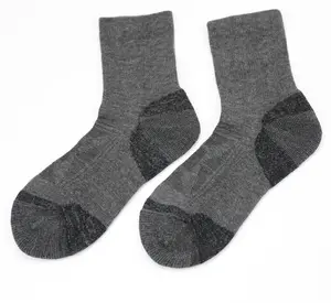 Max Grey Natur wolle Winter Warm Outdoor Wandern Thermals Socken Herren Merinowolle Socken