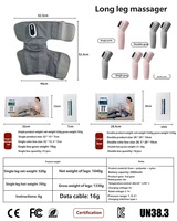 Masseur de pieds et de jambes sans fil, chauffant, pneumatique, portable, tube fin, récupération du mollet, confort, AS ALL STAR CE