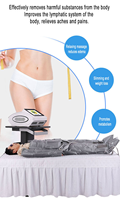 Système professionnel de pressothérapie aérienne pour la compression lymphatique, combinaison amincissante détoxifiante, machine de massage corporel pour le soulagement de la douleur et le remodelage corporel