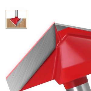 カスタマイズ可能な90度3D V字型ナイフコンピュータ彫刻木工用フライスカッターODM & OEMウッドドリルビットプロジェクト - Product Image 2