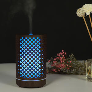 Smart Grid Aroma Diffuser Wood Grain Led Light <b>Humidifier</b> Air Freshener Home Use 11-20 Sq Ft WiFi Control - Product Image 1