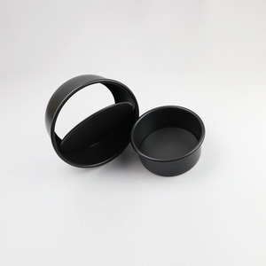 Springform Cake Pan 4-16 Inch Round Black Chiffon Baking Dish For Cake Making Oven Safe - Product Image 2