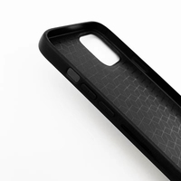 Bon marché Vente en gros Plaque de verre antidérapante 2 en 1 Couverture de téléphone noire pour impression UV Plaque de verre transparente rainurée Coque de téléphone vierge