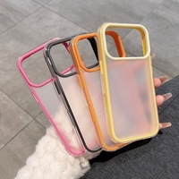 Coque semi-transparente givrée pour iPhone 18 Pro Max, 17 Pro et 17 Pro Max ; Coque de protection antichoc.