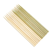 Brochettes plates en bambou écologiques de 18 cm pour barbecue