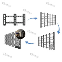 Écran de cinéma intérieur 600x337,5 mm, mur vidéo LED à maintenance frontale P0.9 COB GOB, écran publicitaire LED Full Flip Chip
