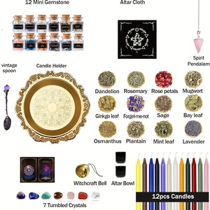 Kit <span class=keywords><strong>de</strong></span> Brujería Grande al por Mayor <span class=keywords><strong>de</strong></span> 50 Piezas, Set <span class=keywords><strong>de</strong></span> Iniciación para Altar <span class=keywords><strong>de</strong></span> <span class=keywords><strong>Brujas</strong></span>, Set <span class=keywords><strong>de</strong></span> Hechizos para Principiantes, Set <span class=keywords><strong>de</strong></span> Suministros <span class=keywords><strong>de</strong></span> Brujería - Product Image 3