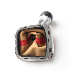 Pomo de Palanca de Cambios de Cuero Rojo para Volkswagen Polo, Ergonómico - Product Image 3