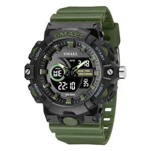 Nouveauté Montres SMAEL 8081 Hommes Poignet Sport Jam Tangan Montre-bracelet pour Sports de Plein Air Étanche Sport <span class=keywords><strong>Chrono</strong></span> Watch - Product Image 6