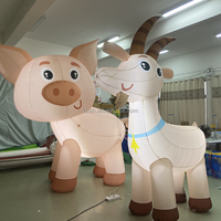 Chèvre gonflable géante, animaux de ferme gonflables, modèle de dessin animé, ballon pour décoration
