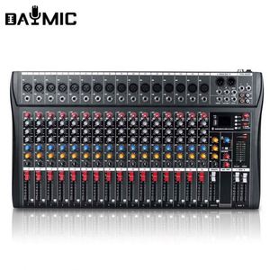 Console de mixage audio USB 6, 8, 12, 16 canaux en gros avec alimentation fantôme 48V et amplificateur de monitoring pour DJ - Product Image 1