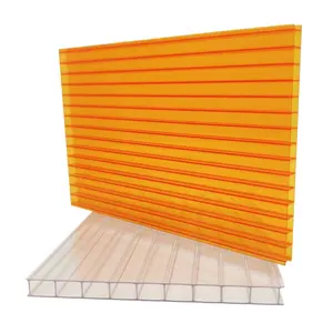 Twin Wall Polycarbonate Sheets CONSLITE Twin Wall Agricultural Greenhouse PC Polycarbonate Roofing Sheets Price