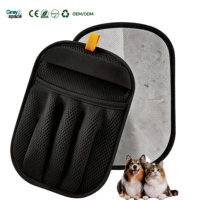 Gant de toilettage portable pour animaux de compagnie, outil de dépoussiérage et de nettoyage des poils de chat pour vêtements, lits, tapis, canapés, pour les propriétaires de chiens