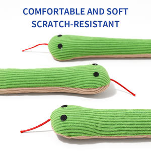 बिल्ली खिलौना छोटा हरा सांप प्लग नकली टेस बिल्ली आत्म-मनोरंजन बोरियत-राहत कैटनीप - Product Image 4