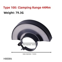 Support de meuleuse d'angle réglable avec tige de traction, type 100/115, support métallique pour une coupe de précision