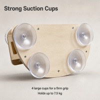 Hamac pour chat en bois à ventouse pour fenêtre, capsule spatiale transparente, lit pour chat à fixer sur fenêtre