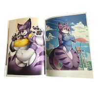 Webtoon & Doujinshi Fursona Furry Cartoon Personnage Personnalisé Stratification Brillante Manga Comic Book Printing Service