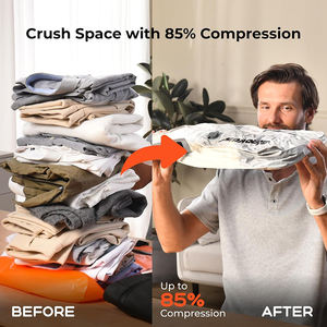 Sacchetti Sottovuoto Premium Personalizzabili <span class=keywords><strong>per</strong></span> <span class=keywords><strong>Valigie</strong></span> e Armadi, Organizzatore da Viaggio Riutilizzabile <span class=keywords><strong>per</strong></span> Vestiti - Product Image 5