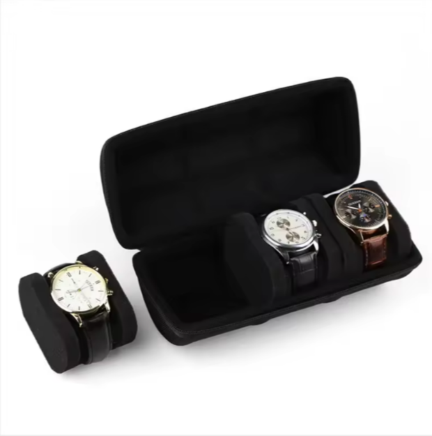 JUE XIN JXW-15 Luxurious Durable Waterproof Portable Travel EVA Case Recycled Materials 1/2/3/5/6 Slots Watch Storage Box