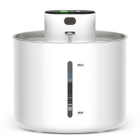 Distributeur d'eau pour animaux domestiques écologique en acier inoxydable 3,5 L avec capteur de mouvement automatique, batterie rechargeable 5000 mAh, utilisation en intérieur