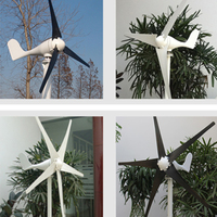Système d'énergie éolienne solaire hybride 5Kw Pv fleur de tulipe verticale 300W 600W 800W 1Kw 2Kw générateur d'éoliennes pour un usage domestique