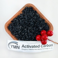 Charbon actif en poudre à base de coque de noix de coco de 2-4 mm, fourni par l'usine, en vente