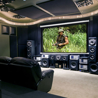 Écran de projecteur électrique en HD motorisé 120 pouces, natif 16:9, avec Projection à distance
