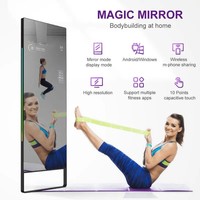 Espejo Interactivo con Pantalla Táctil Android para Gimnasio, Espejo Mágico para Baño, Espejo Inteligente para Fitness
