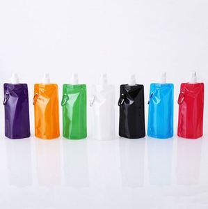 Best Selling Eco-Friendly Collapsible Foldable PE Material Water <b>Bottle</b> with Lid and Your Logo Printing - Product Image 2