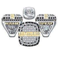 Individuell Gravierter Meisterschaftsring Angepasstes Team-Logo Sport-Wettbewerbspreis Turnier-Souvenir Schmuck Platin/Gold Plattiert