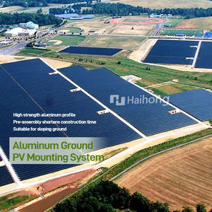 Montage sur poteau en acier galvanisé Module solaire PV Structure de battage de pieux Montage au sol Système de montage solaire 1MW - Product Image 5