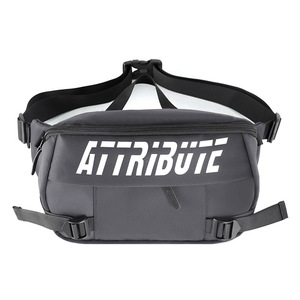 Nouvelle sacoche banane unisexe en nylon, sac de taille pour la course, sac de poitrine étanche pour la randonnée et le cyclisme, avec pompon et strass - Product Image 4