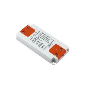 Transformador de CC 24V 0.25a fuente de alimentación panel de luz LED controlador caja de plástico ultra delgado 6W controlador led