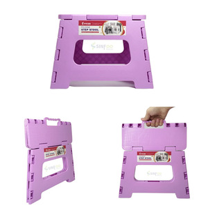 9 inch nhỏ nhỏ gấp bước Phân vật liệu bền vuông Nhựa di động Kid gấp phân với xử lý cho trẻ em - Product Image 3