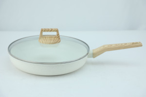 Hiện Đại Thân Thiện Với Môi Giả Mạo Kim Loại Bộ Đồ Nấu Nướng Với Biểu Tượng Tùy Chỉnh Lớp Phủ Bằng Đá Cẩm Thạch Hợp Kim Nhôm Xoắn Ốc Dưới Cho Nhà Nấu Ăn - Product Image 3