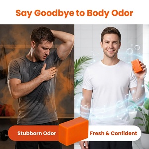 Jabón en Barra con Aceite Esencial de Árbol de Té y Extracto de Caqui - Jabón Antibacterial para Eliminar el Olor Corporal, Cuidado de la Piel, OEM/ODM - Product Image 4