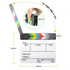 En gros Derector's Drama Tv <span class=keywords><strong>Film</strong></span> Movie Cut Making Production <span class=keywords><strong>Clap</strong></span> Clamperboard Scene Ardoise Action Board - Product Image 2