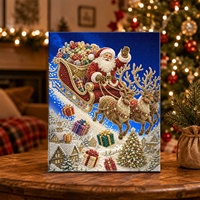 Peinture Perle 5D HengTai : Décoration de Chambre Maison de Dessin Animé, Articles de Décoration de Noël, Artisanat DIY Direct Usine